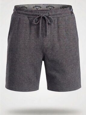 Callaway Men’s Heathered Performance Knit Shorts Grey
